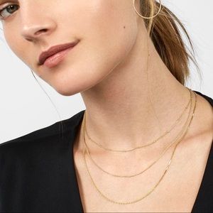 Baublebar Lumina triple strand chain necklace